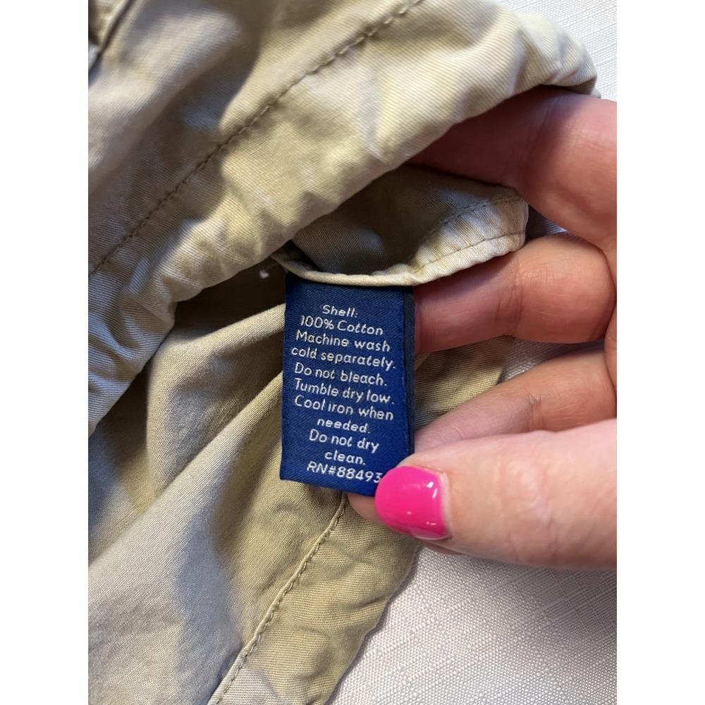 Apt. 9 Womens XL Khaki Utility Coat Field Jacket Spring Classic Casual Cargo Tan - Picture 9 of 15